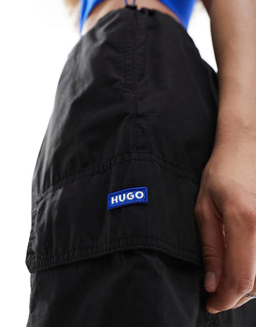HUGO BLUE cargo maxi skirt black