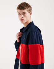 Load image into Gallery viewer, Tommy Jeans colourblock overshirt navy &amp; red