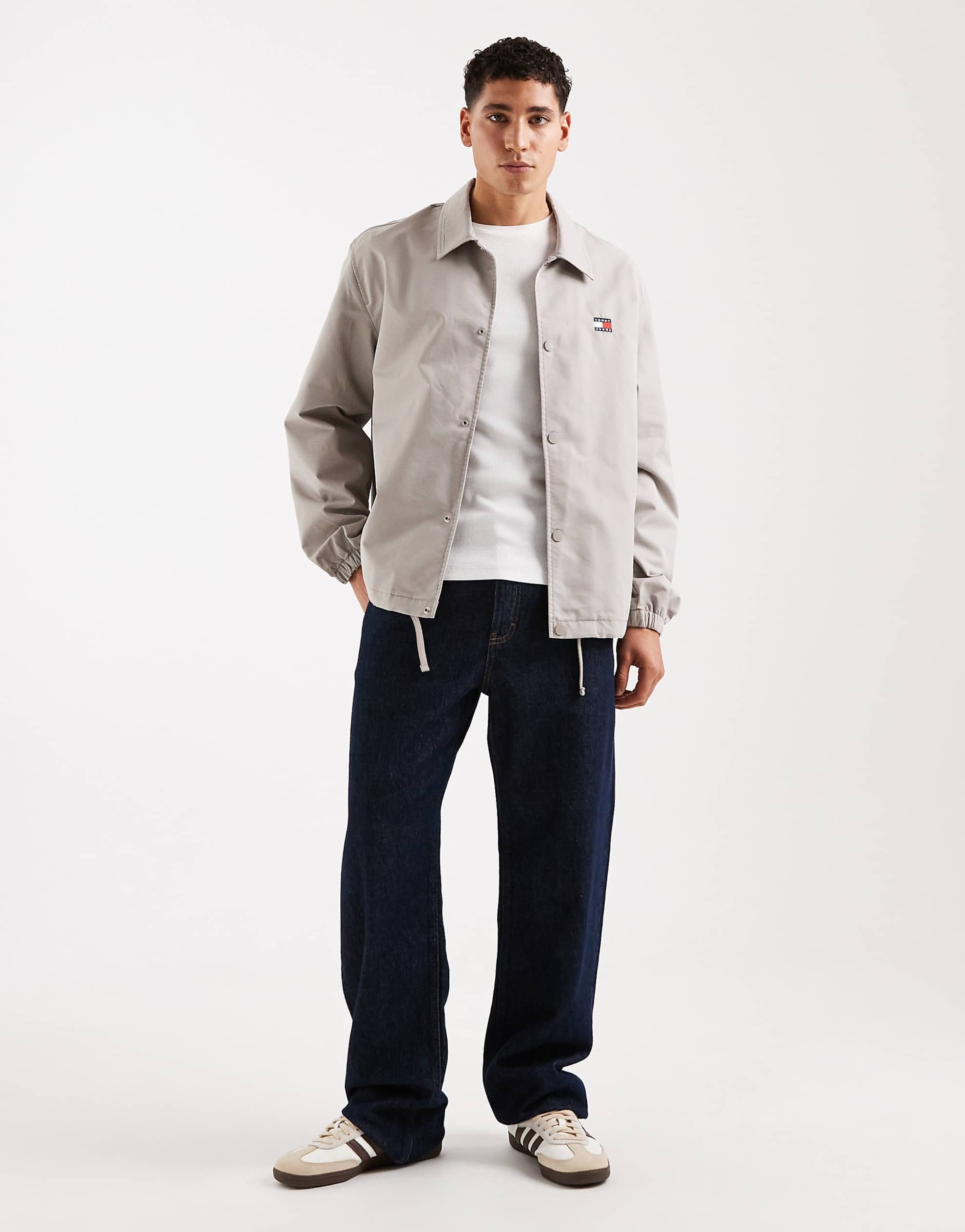 Tommy Jeans sport overshirt stone