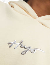 Load image into Gallery viewer, HUGO Dephana_1 crop logo hoodie cream