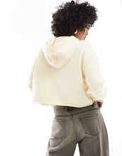 Load image into Gallery viewer, HUGO Dephana_1 crop logo hoodie cream