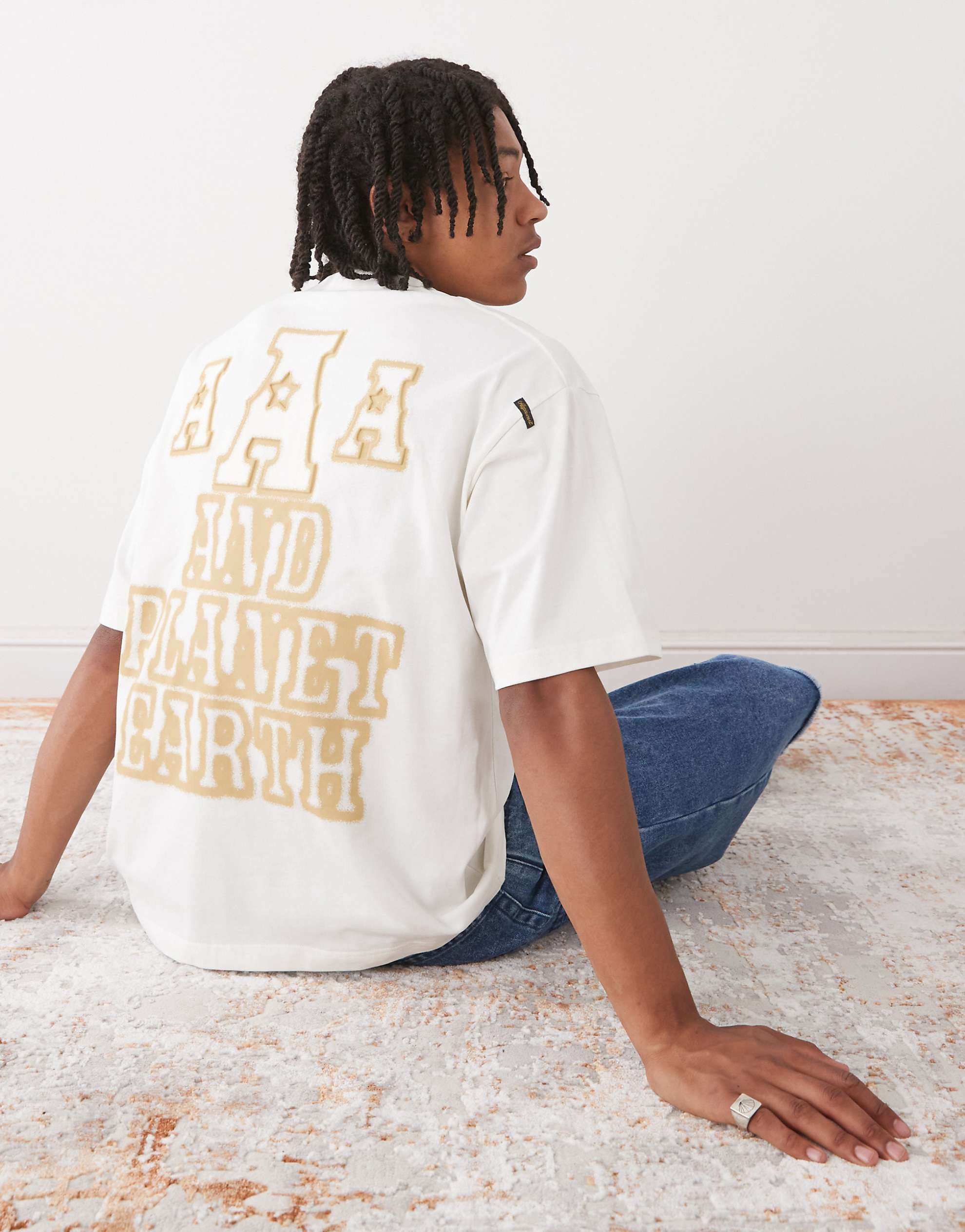 Aape by A Bathing Ape oversized fit t-shirt cream