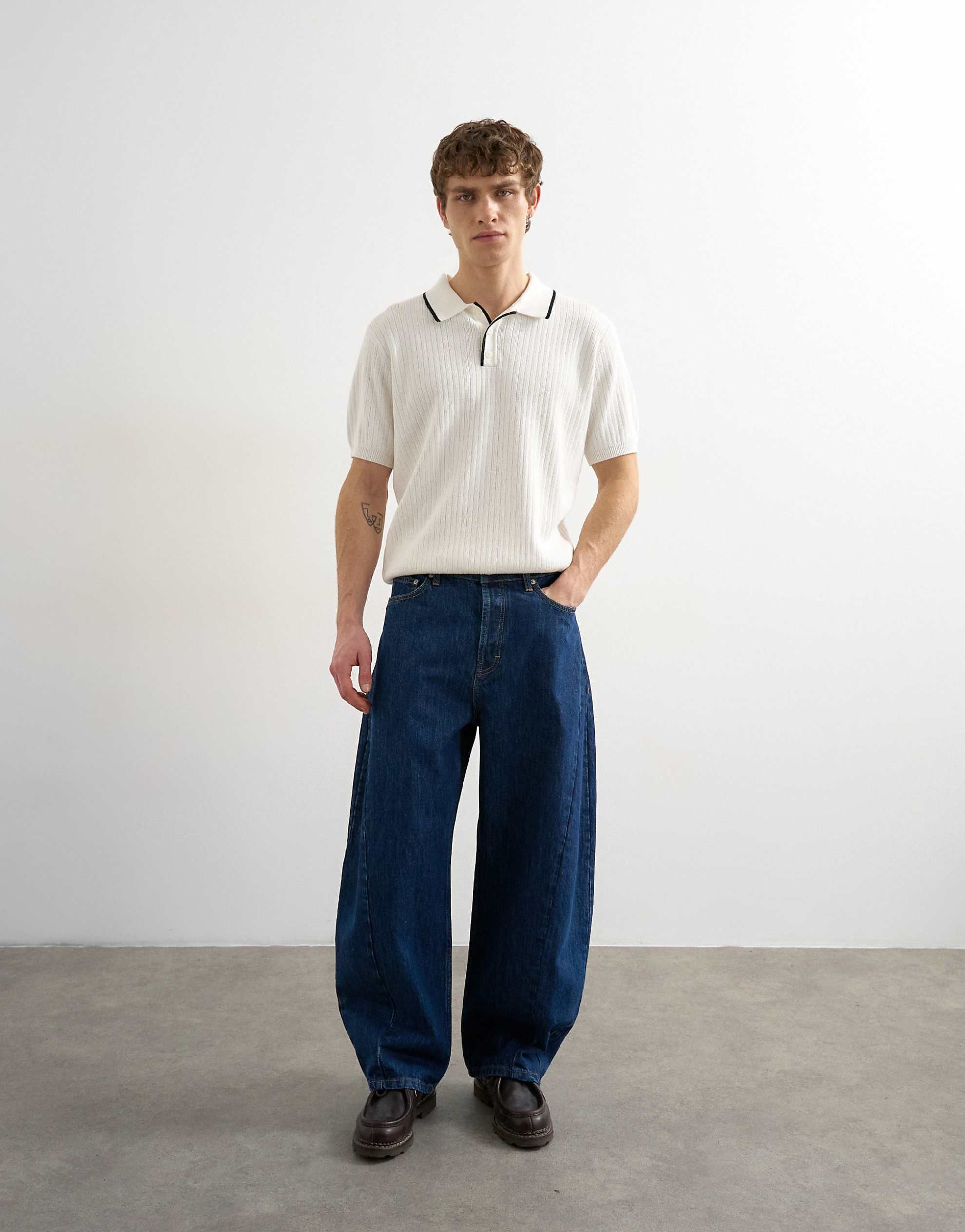 Topman classic polo ecru