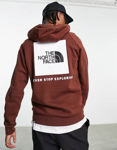 The North Face Raglan Redbox hoodie brown