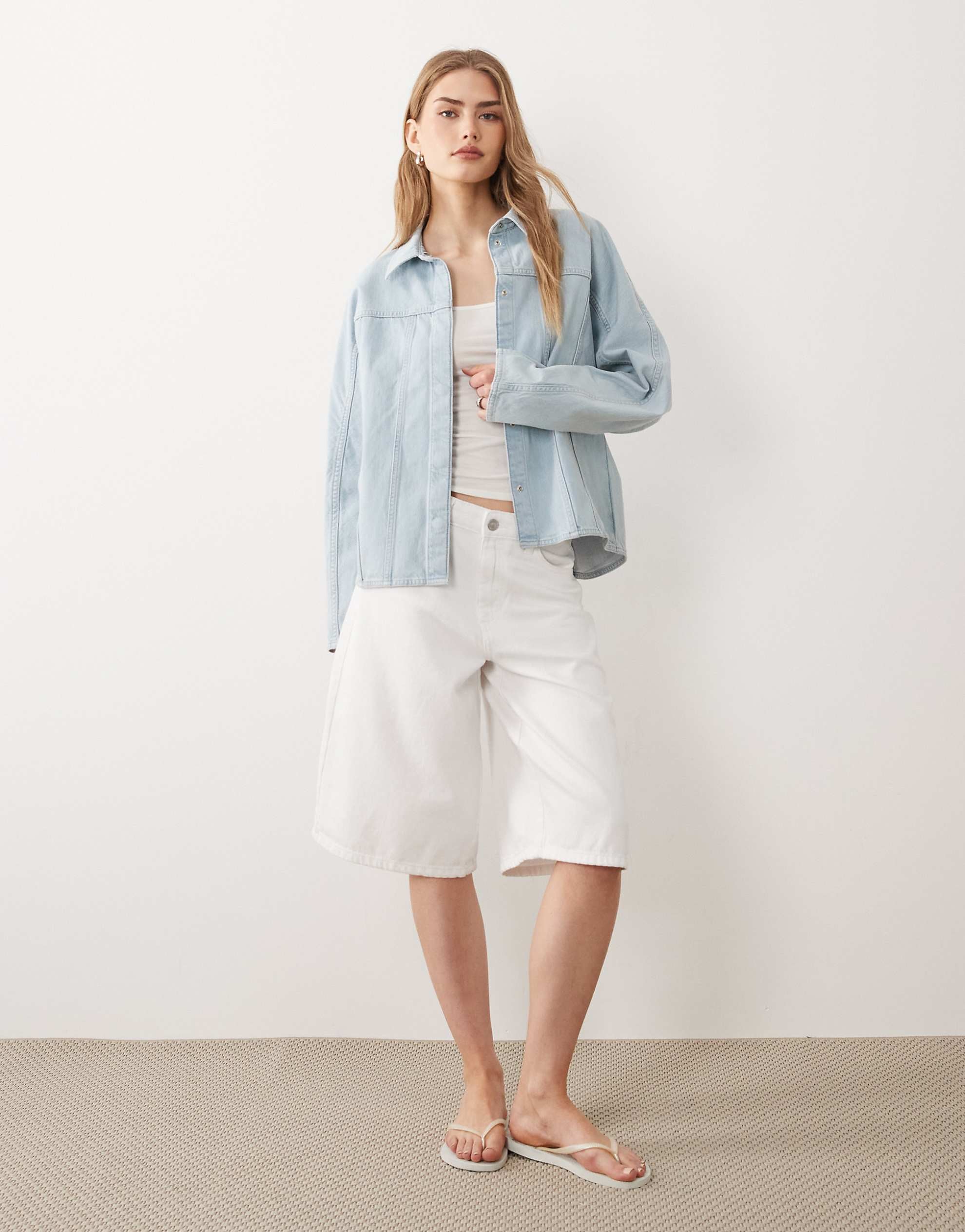ARKET denim jacket light blue wash