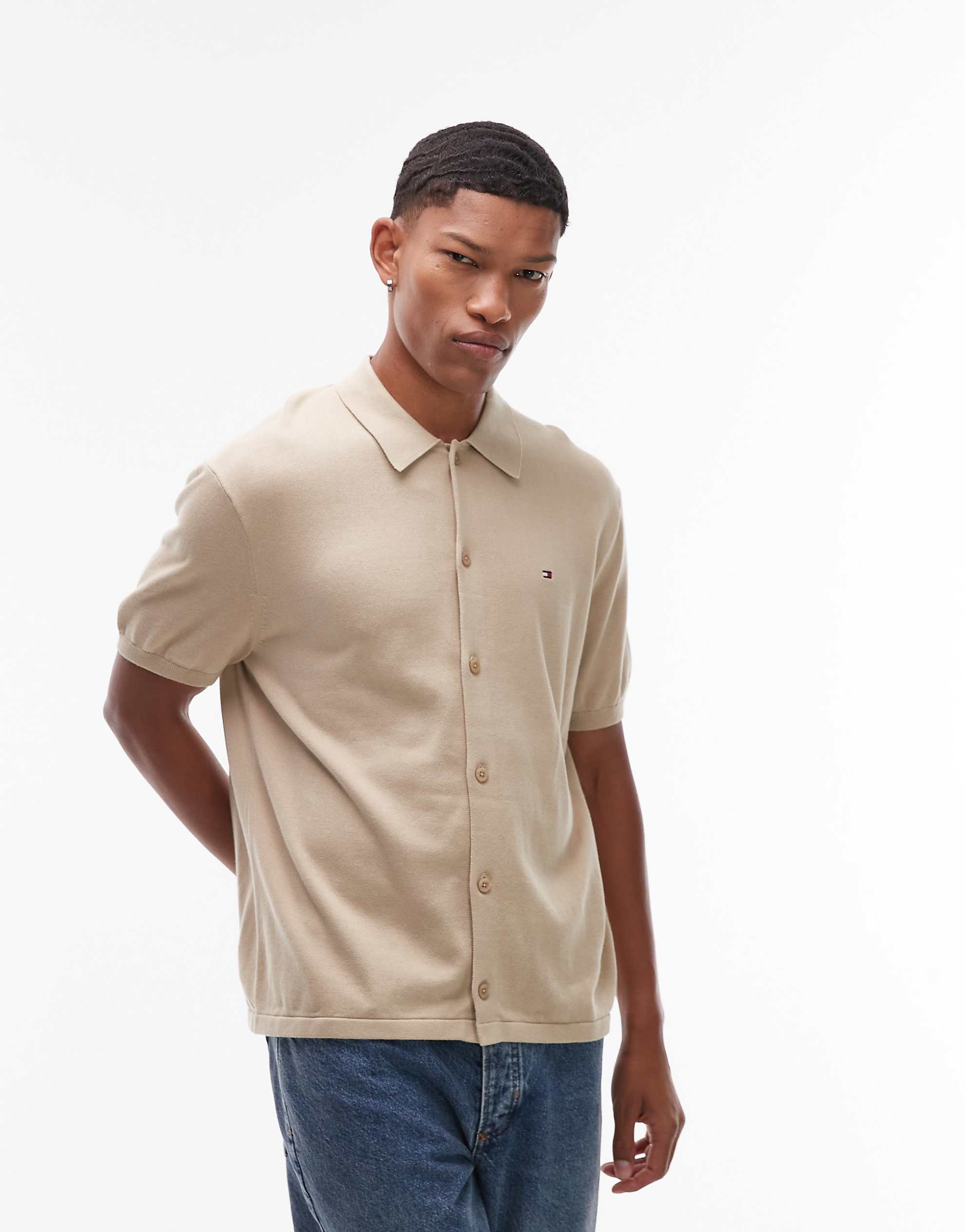 Tommy Hilfiger cotton overshirt beige