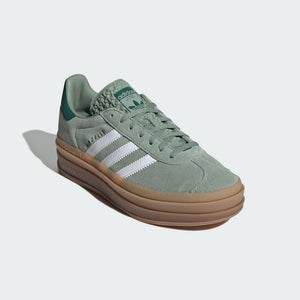 adidas Gazelle Bold Silver Green Gum