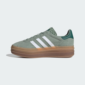 adidas Gazelle Bold Silver Green Gum