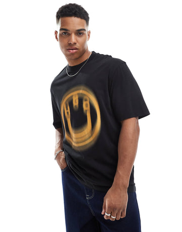 Hugo Blue Nalax graphic t-shirt black