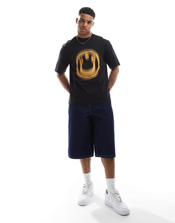 Hugo Blue Nalax graphic t-shirt black