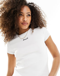 BOSS crop tee white