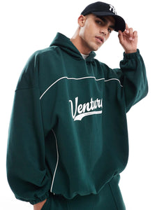 DESIGN co-ord extreme oversized hoodie green