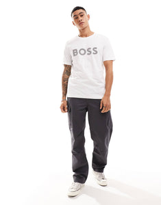 BOSS Green logo t-shirt grey