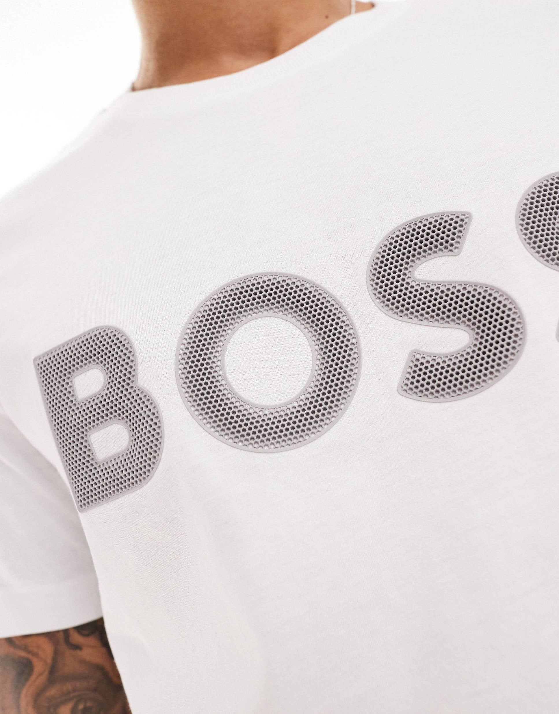BOSS Green logo t-shirt grey