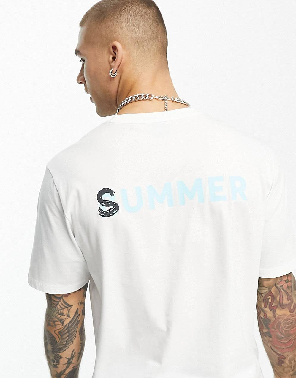 BOSS Orange TeeVibes t-shirt white back print