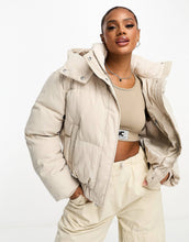 Load image into Gallery viewer, Abercrombie &amp; Fitch puffer jacket greige