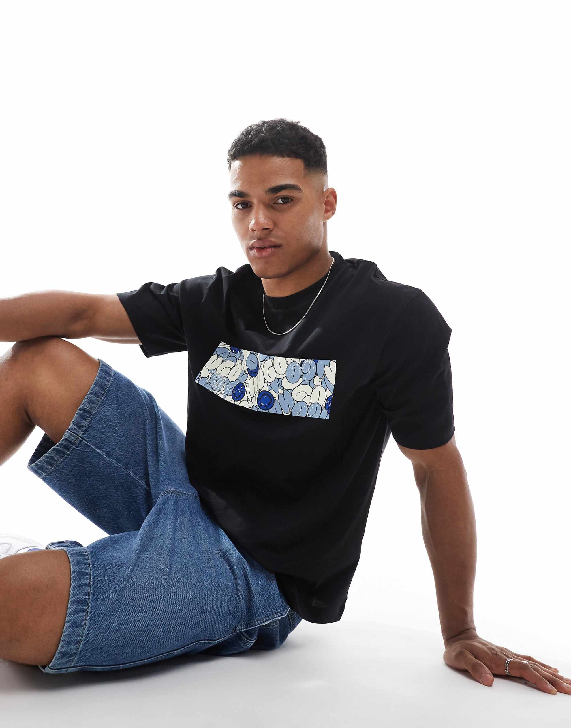 Hugo Blue Nurix t-shirt black