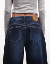 Load image into Gallery viewer, Juicy Couture mid rise wide leg jean diamante midwash blue