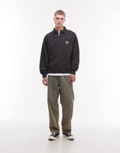 Load image into Gallery viewer, Carhartt WIP detroit half zip sweatshirt washed black