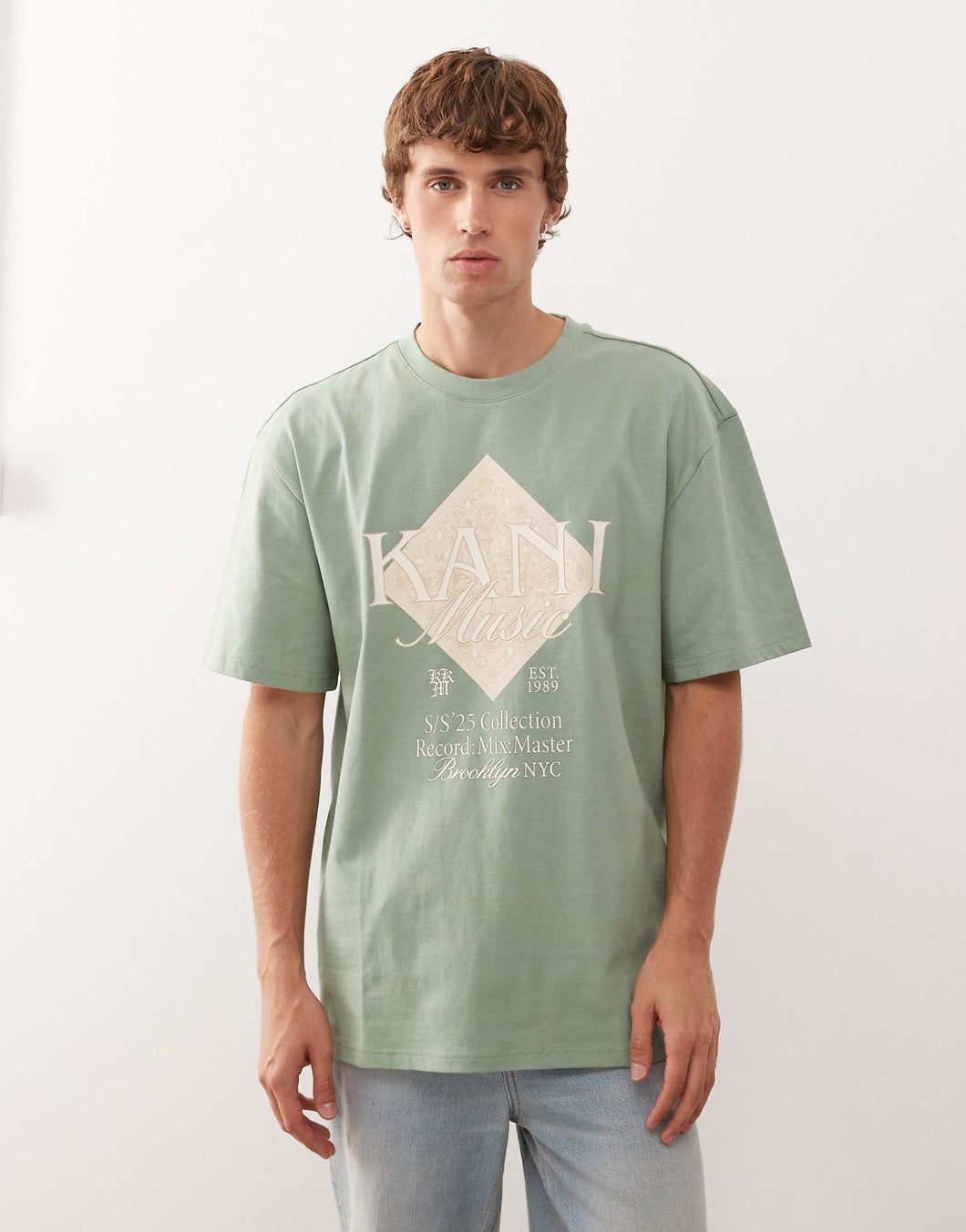 Karl Kani oversized t-shirt light green
