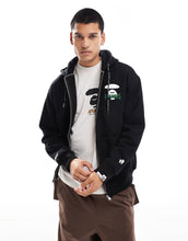 Load image into Gallery viewer, Aape by A Bathing Ape zip up hoodie black