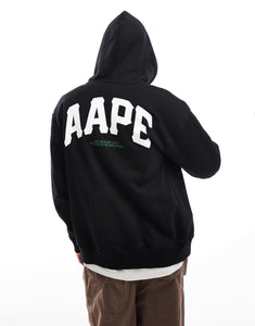 Aape by A Bathing Ape zip up hoodie black