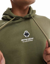 Load image into Gallery viewer, Aape By A Bathing Ape clover hoodie khaki
