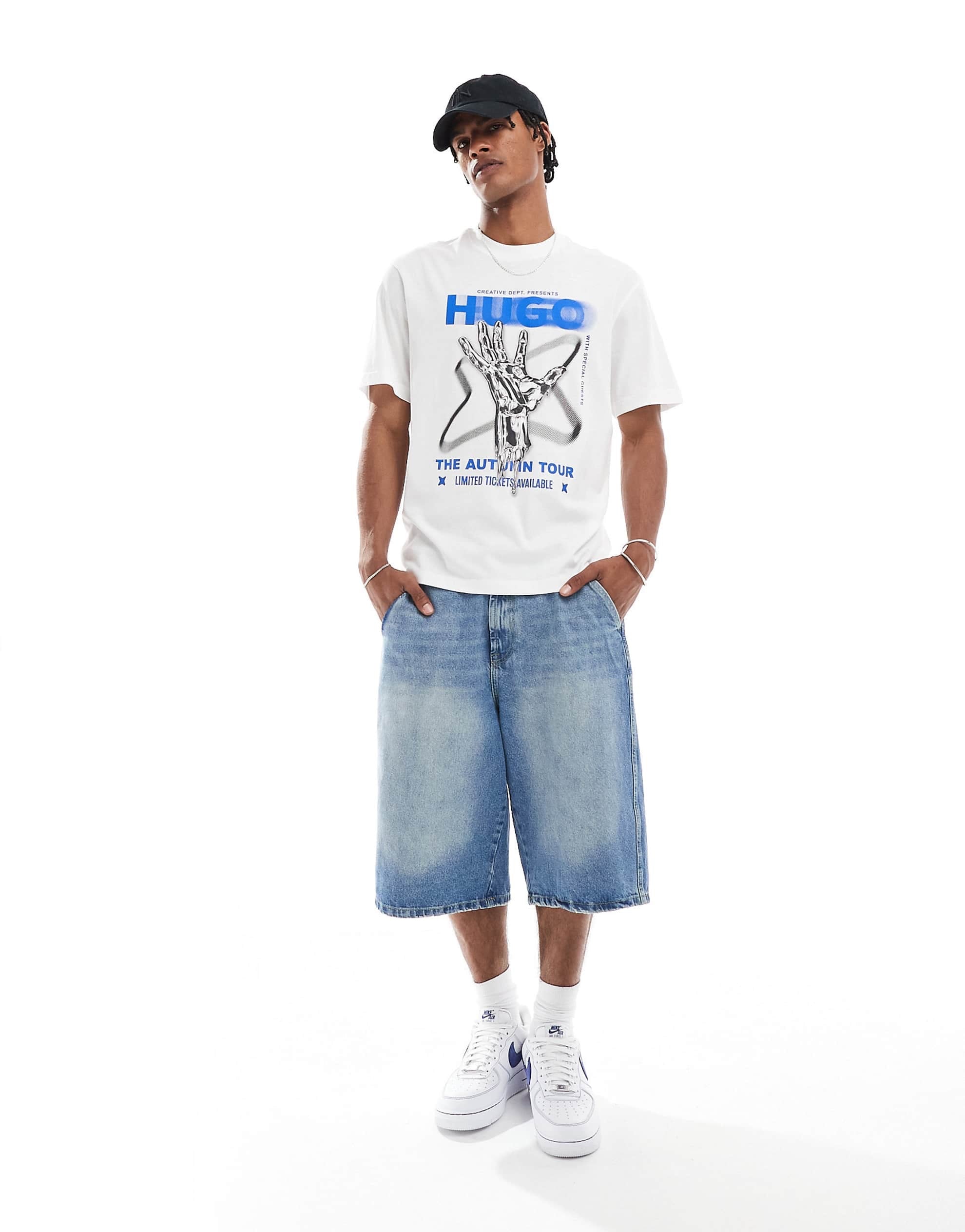 Hugo Blue Nopix grahpic t-shirt