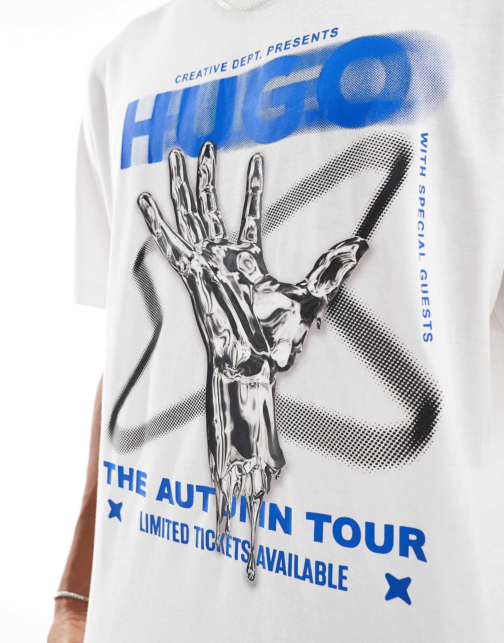 Hugo Blue Nopix grahpic t-shirt