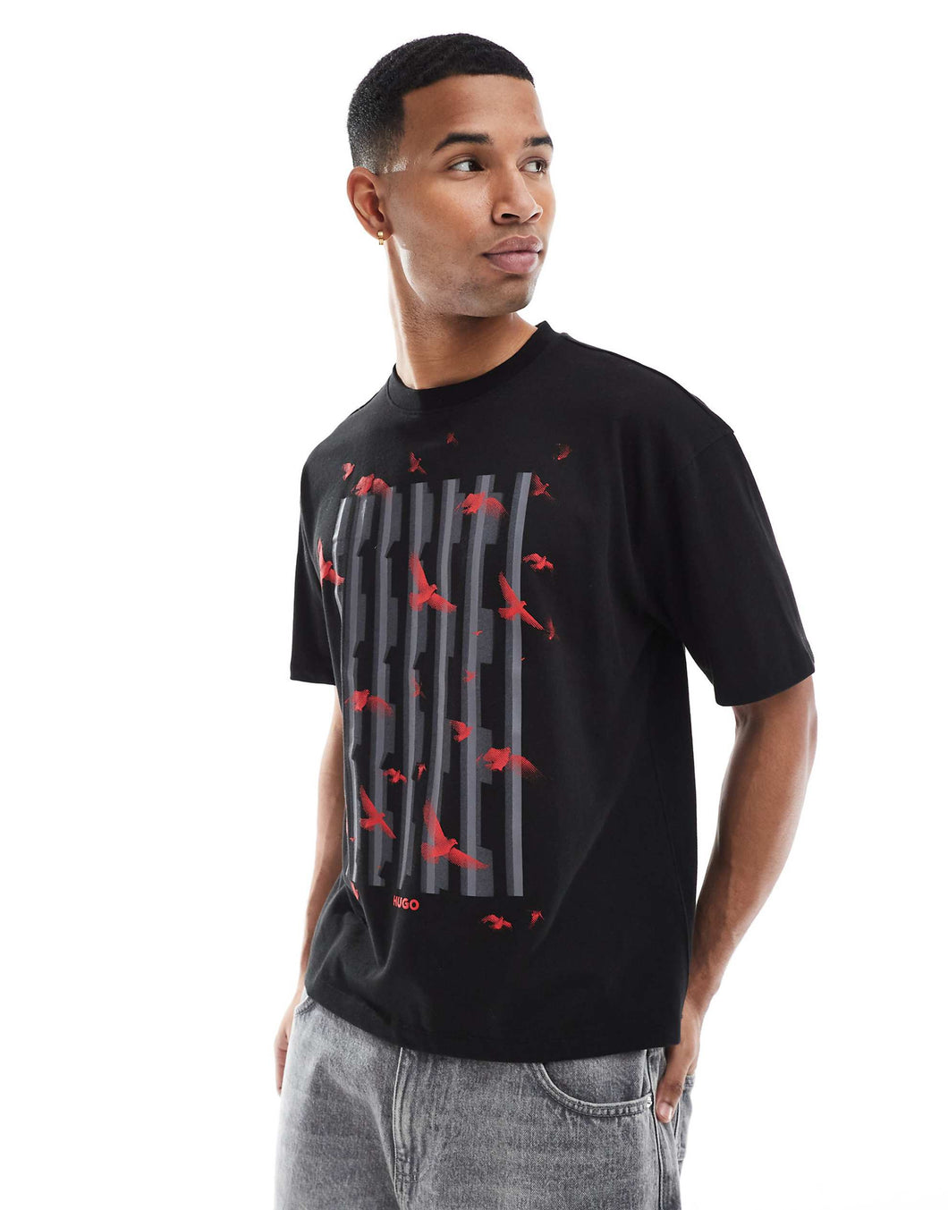Hugo Red t-shirt black
