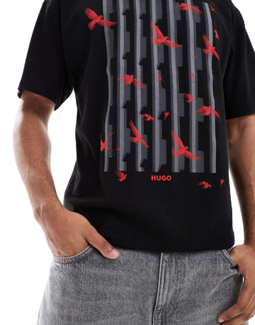 Hugo Red t-shirt black
