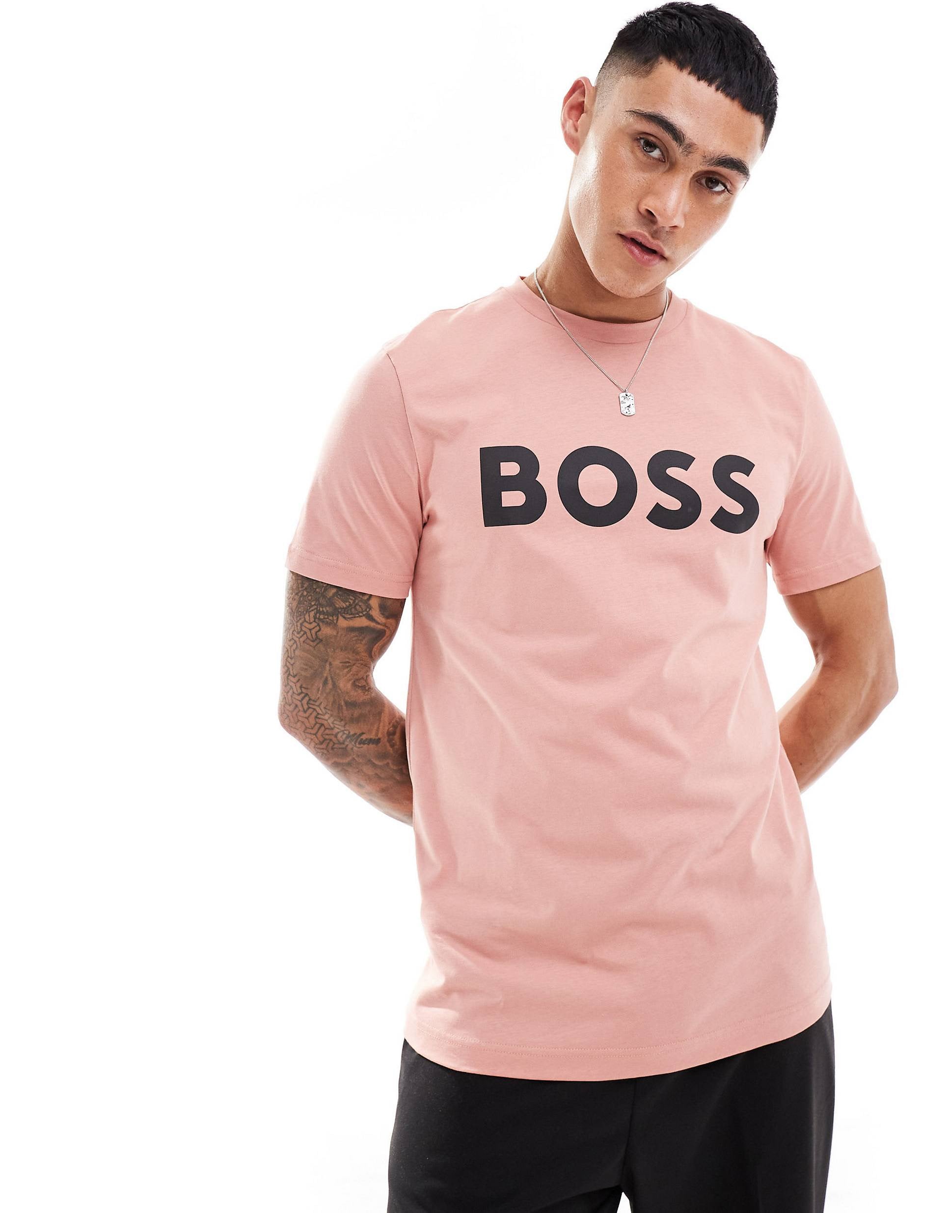 BOSS Orange Thinking t-shirt pink