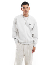 Load image into Gallery viewer, Aape By A Bathing Ape heart crew neck sweat grey marl