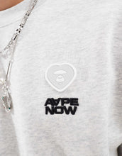 Load image into Gallery viewer, Aape By A Bathing Ape heart crew neck sweat grey marl
