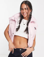 Load image into Gallery viewer, Tommy Jeans cropped detachable puffer pink