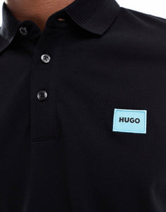 HUGO RED Dereso polo shirt black