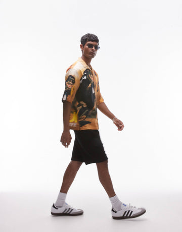 Topman short sleeve BLUR license shirt multi