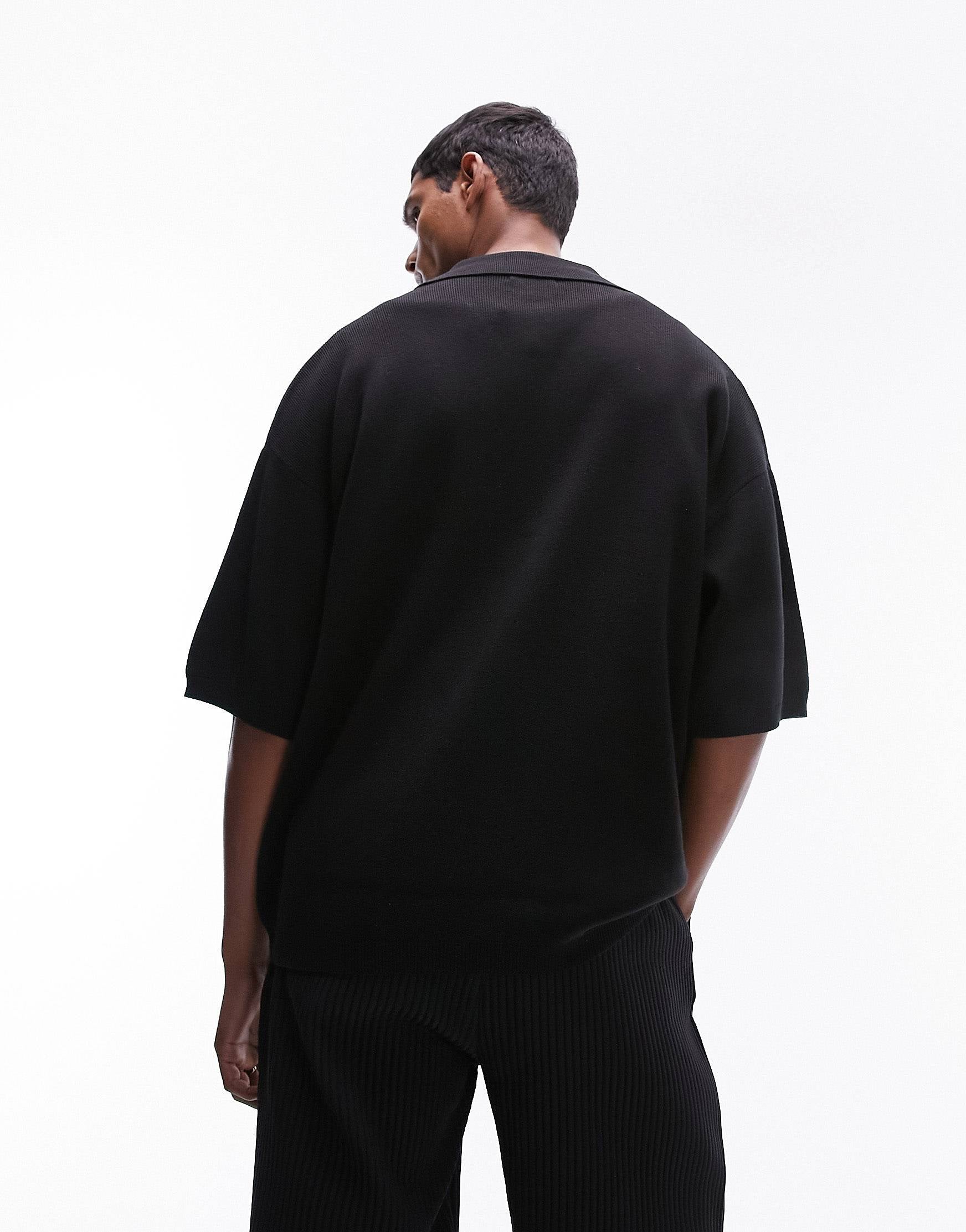 Topman floral shirt black