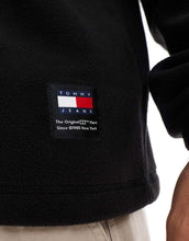 Load image into Gallery viewer, Tommy Jeans 1/4 zip polar fleece black