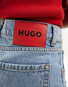 HUGO RED denim shorts light wash