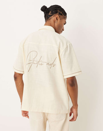 DESIGN relaxed shirt beige