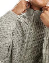 Load image into Gallery viewer, DESIGN oversized fisherman jumper light grey