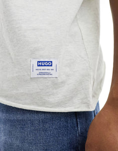 HUGO BLUE relaxed t-shirt grey marl