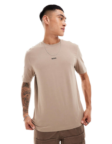BOSS Orange TChup logo t-shirt brown