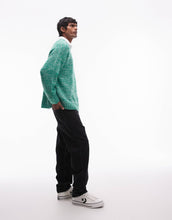 Load image into Gallery viewer, Topman relaxed fit jumper green marl