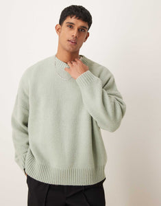 Design oversized jumper sage green