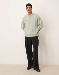 Design oversized jumper sage green