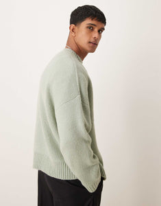 Design oversized jumper sage green