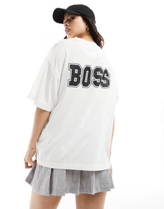 BOSS boyfriend T-Shirt white