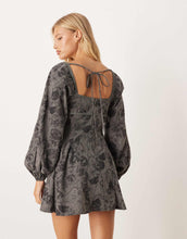 Load image into Gallery viewer, DESIGN mini dress grey floral